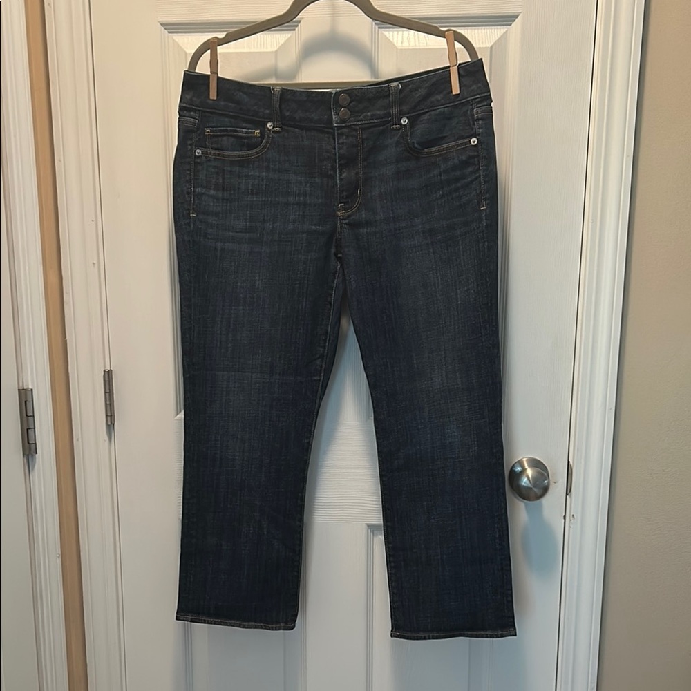 American Eagle Outfitters Midnight Blue Ankle Jeans